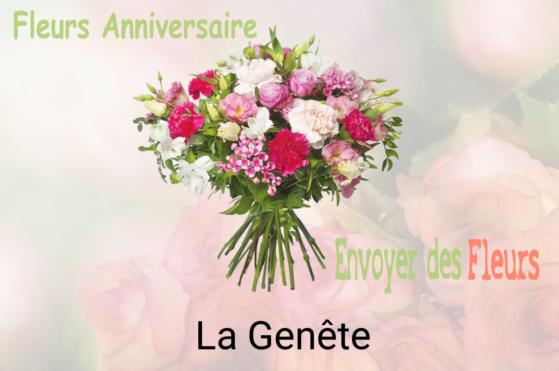 Bouquet de fleurs d’anniversaire livré à La Genête