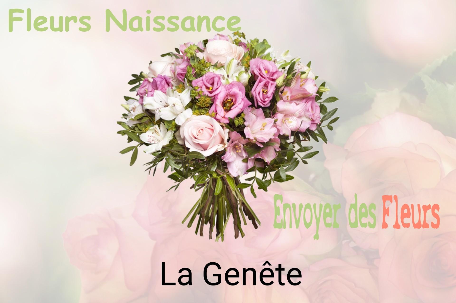 Bouquet de fleurs de naissance livré à La Genête